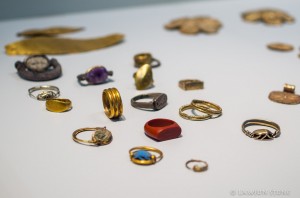 Gold rings from ancient Israel, not unlike the treasure Gideon used to make the Ephod